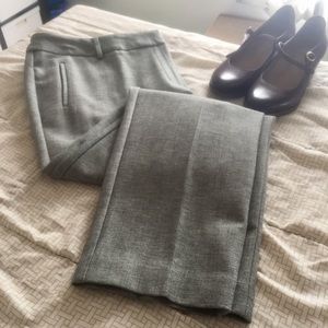 TALBOTS Newport Pants Slit Pockets Grey